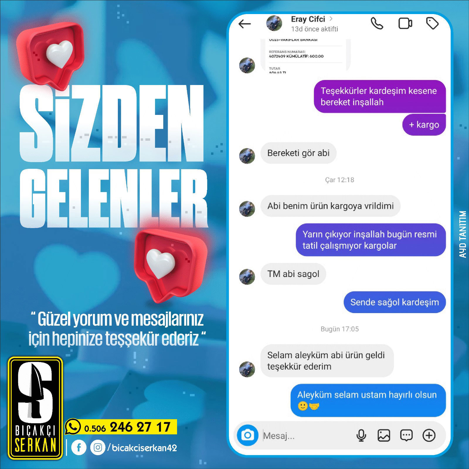 Biçakcı Serkan Sizden Gelenler