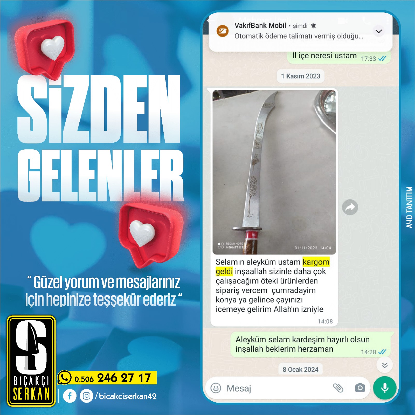 Biçakcı Serkan Sizden Gelenler