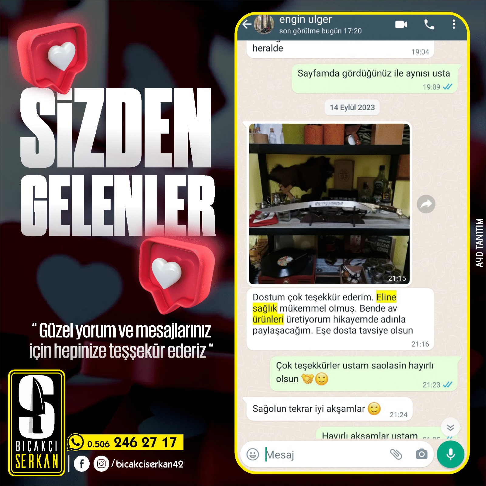 Biçakcı Serkan Sizden Gelenler