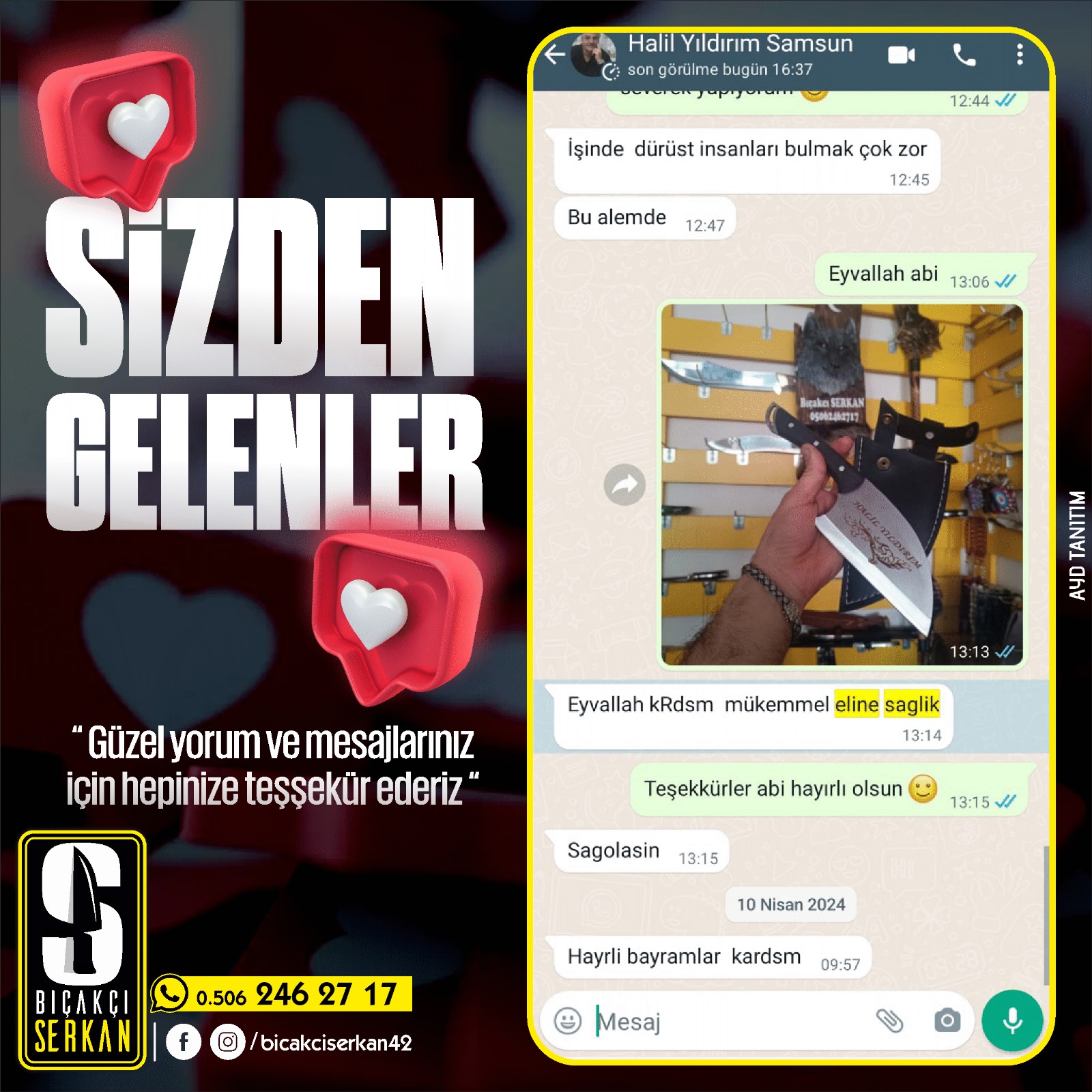 Biçakcı Serkan Sizden Gelenler