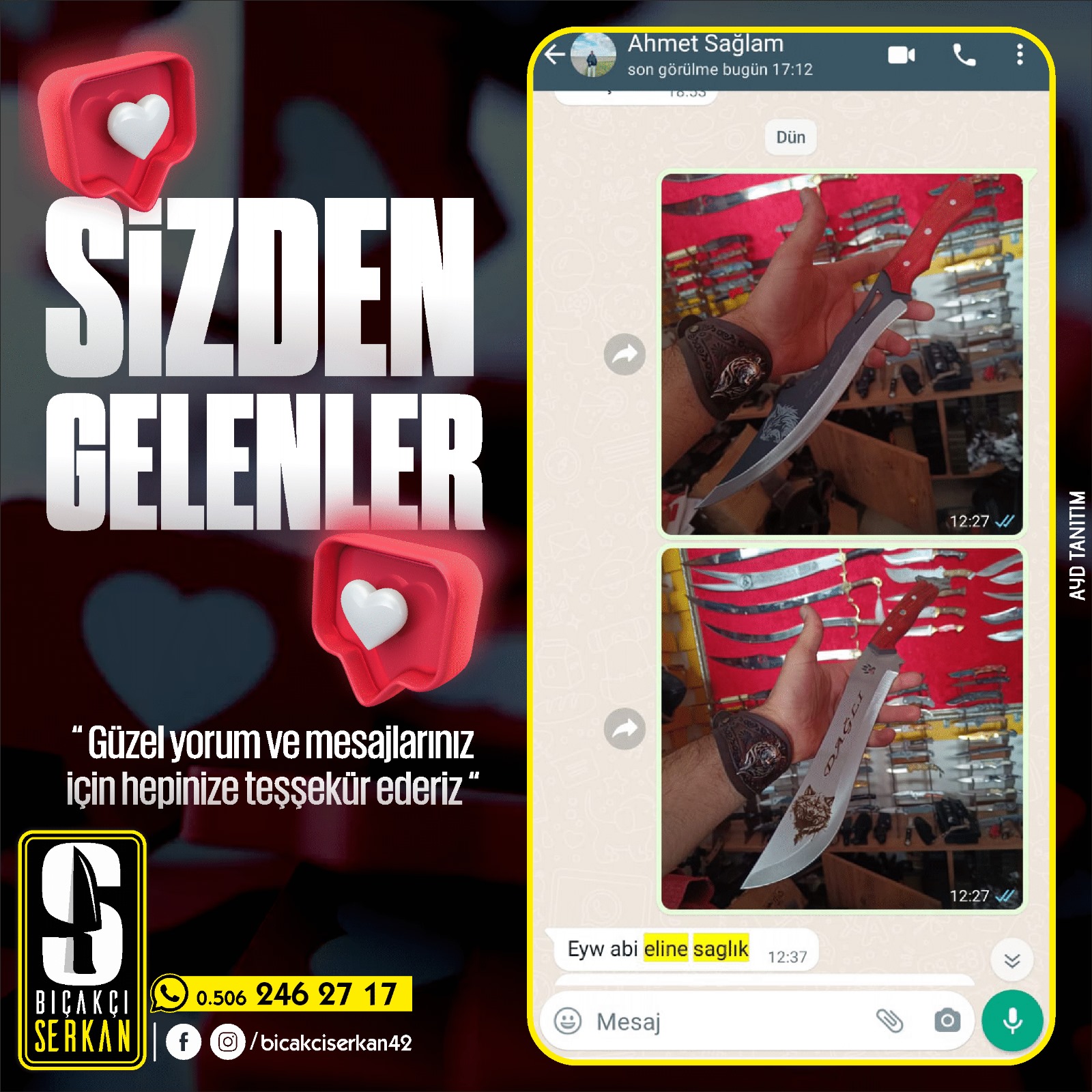 Biçakcı Serkan Sizden Gelenler