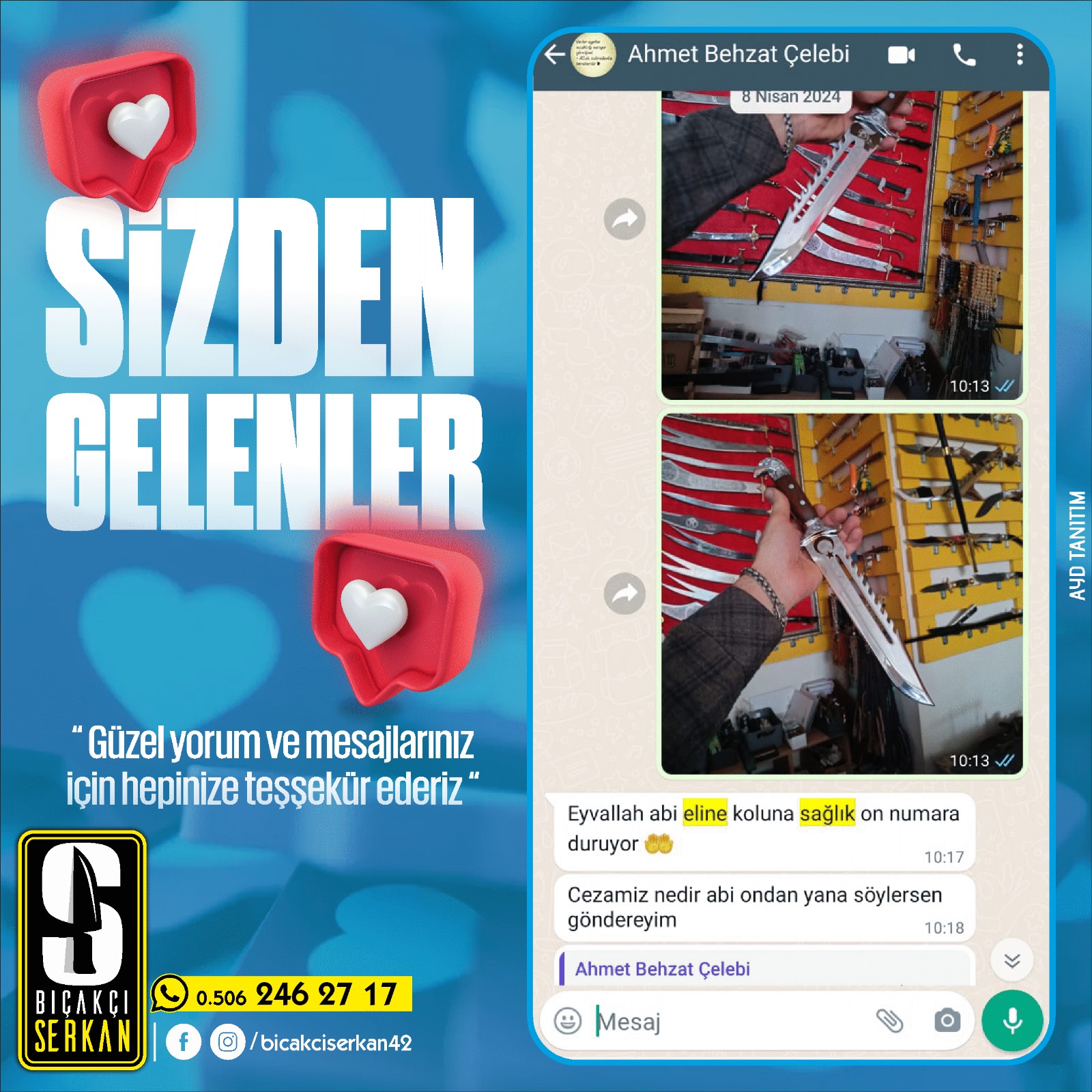 Biçakcı Serkan Sizden Gelenler