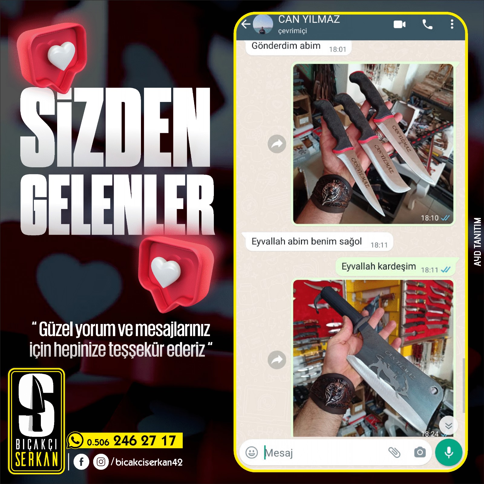 Biçakcı Serkan Sizden Gelenler