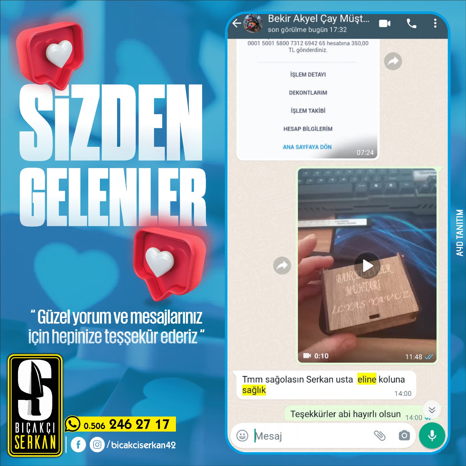 Biçakcı Serkan Sizden Gelenler