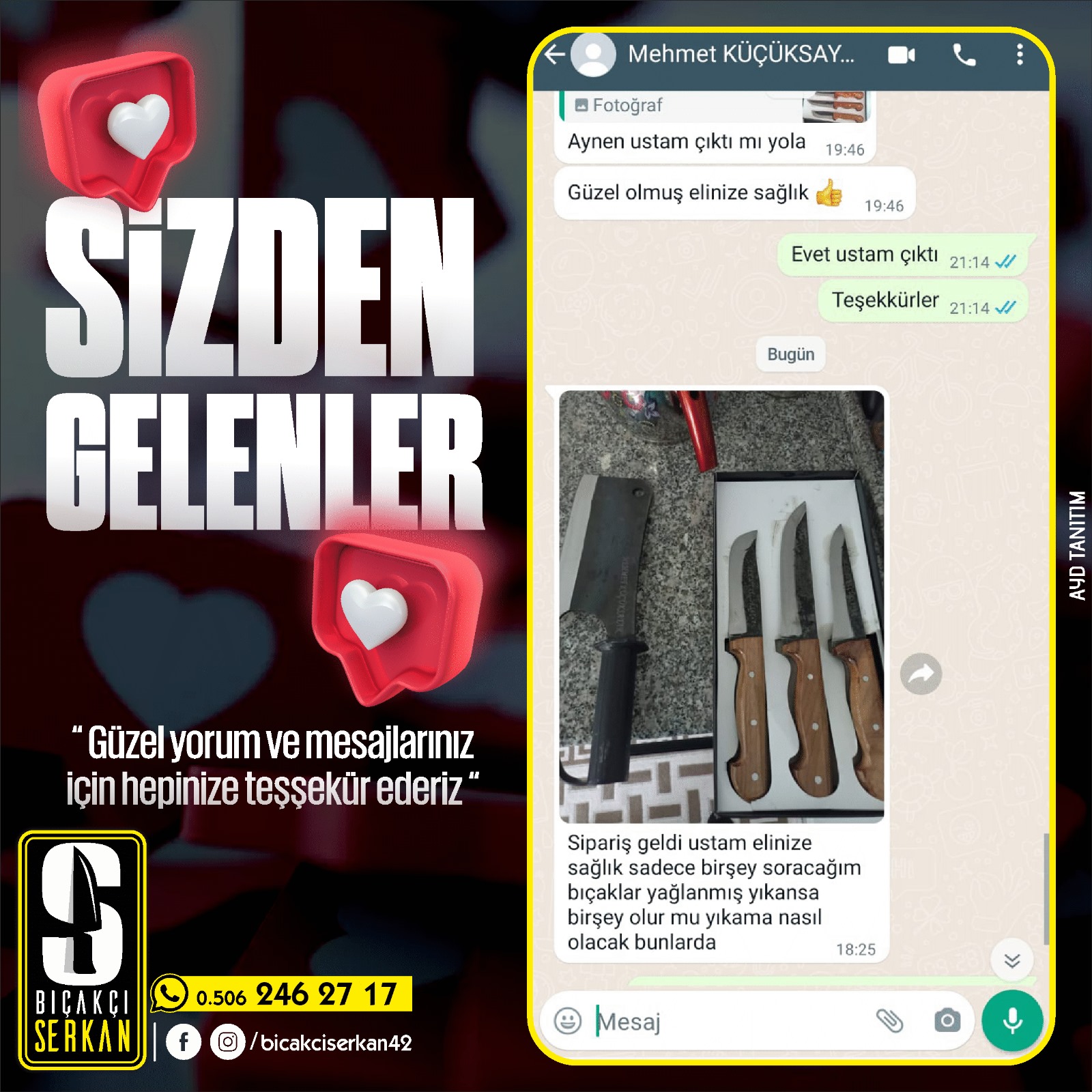 Biçakcı Serkan Sizden Gelenler