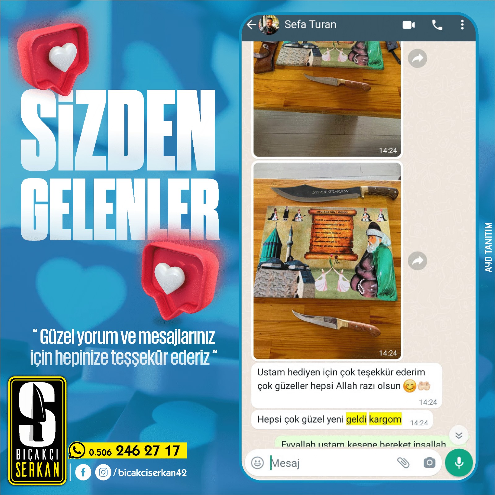 Biçakcı Serkan Sizden Gelenler