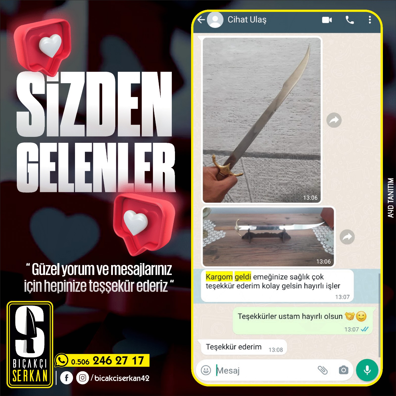 Biçakcı Serkan Sizden Gelenler