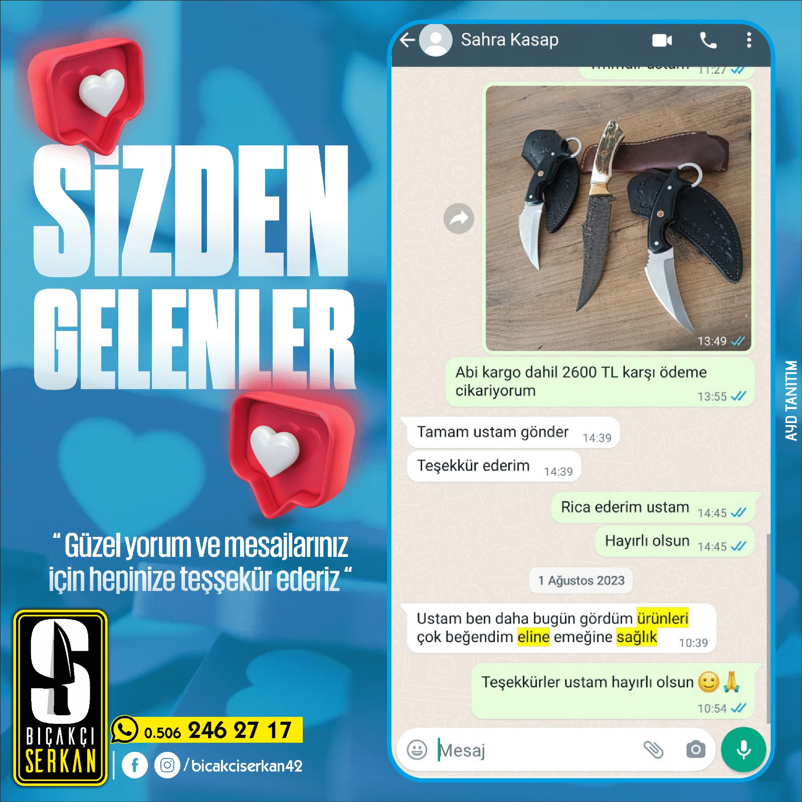 Biçakcı Serkan Sizden Gelenler