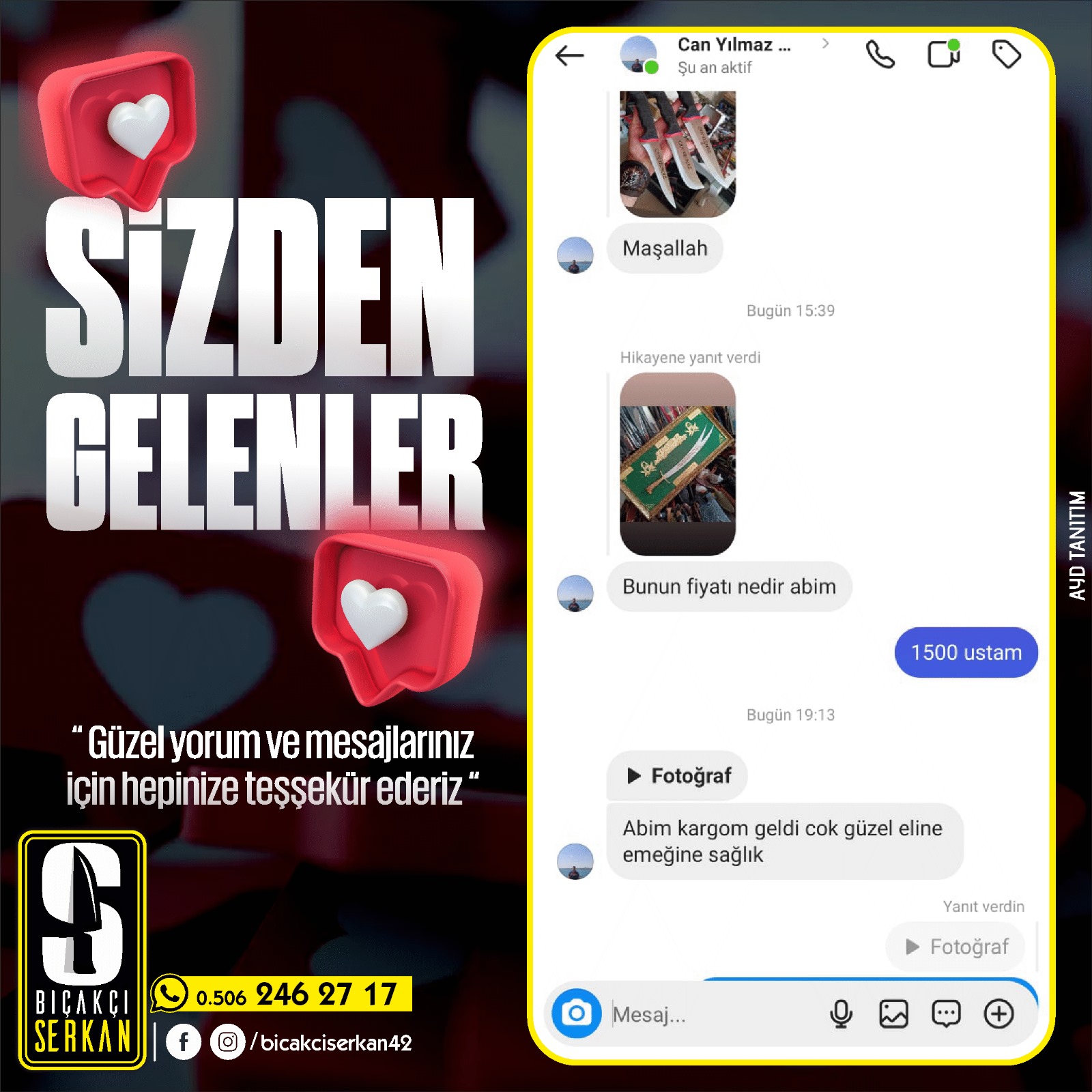 Biçakcı Serkan Sizden Gelenler