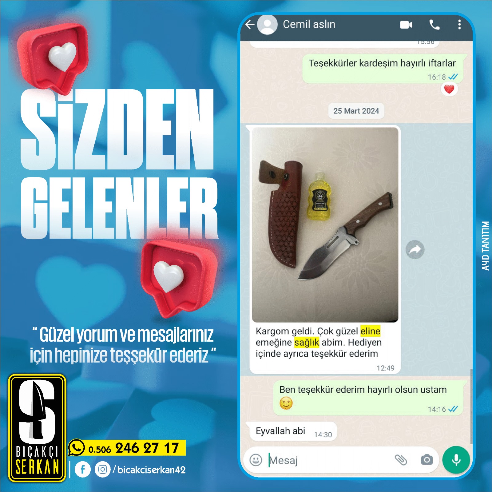 Biçakcı Serkan Sizden Gelenler