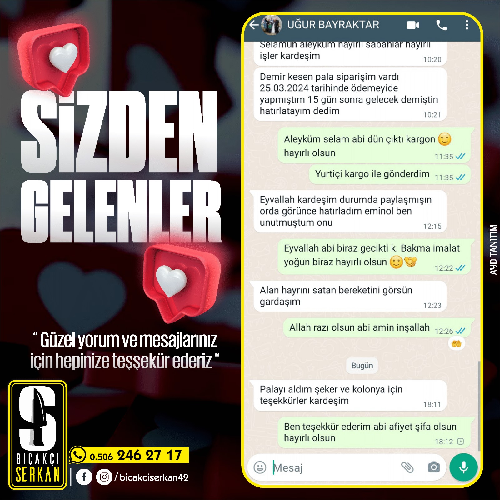 Biçakcı Serkan Sizden Gelenler