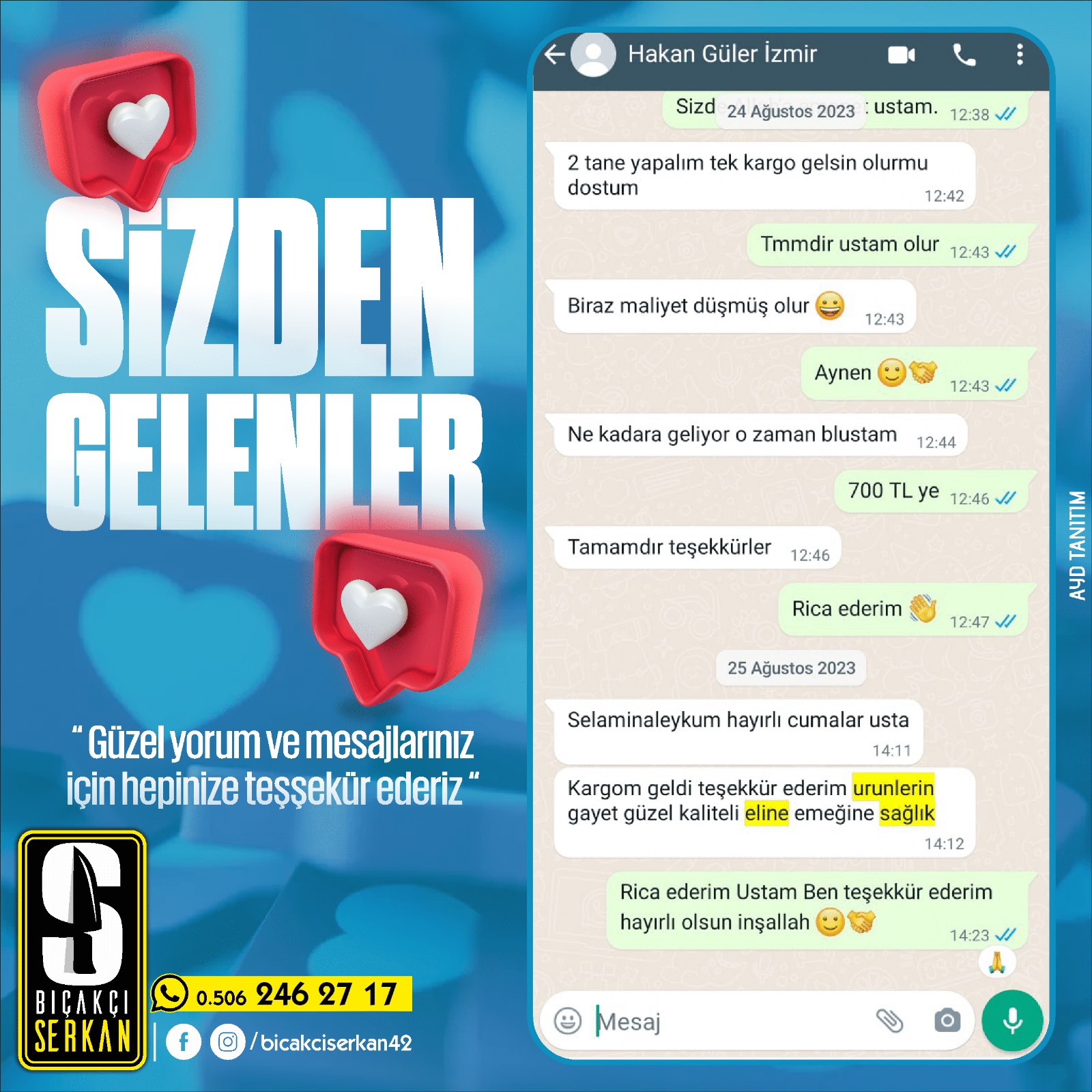 Biçakcı Serkan Sizden Gelenler