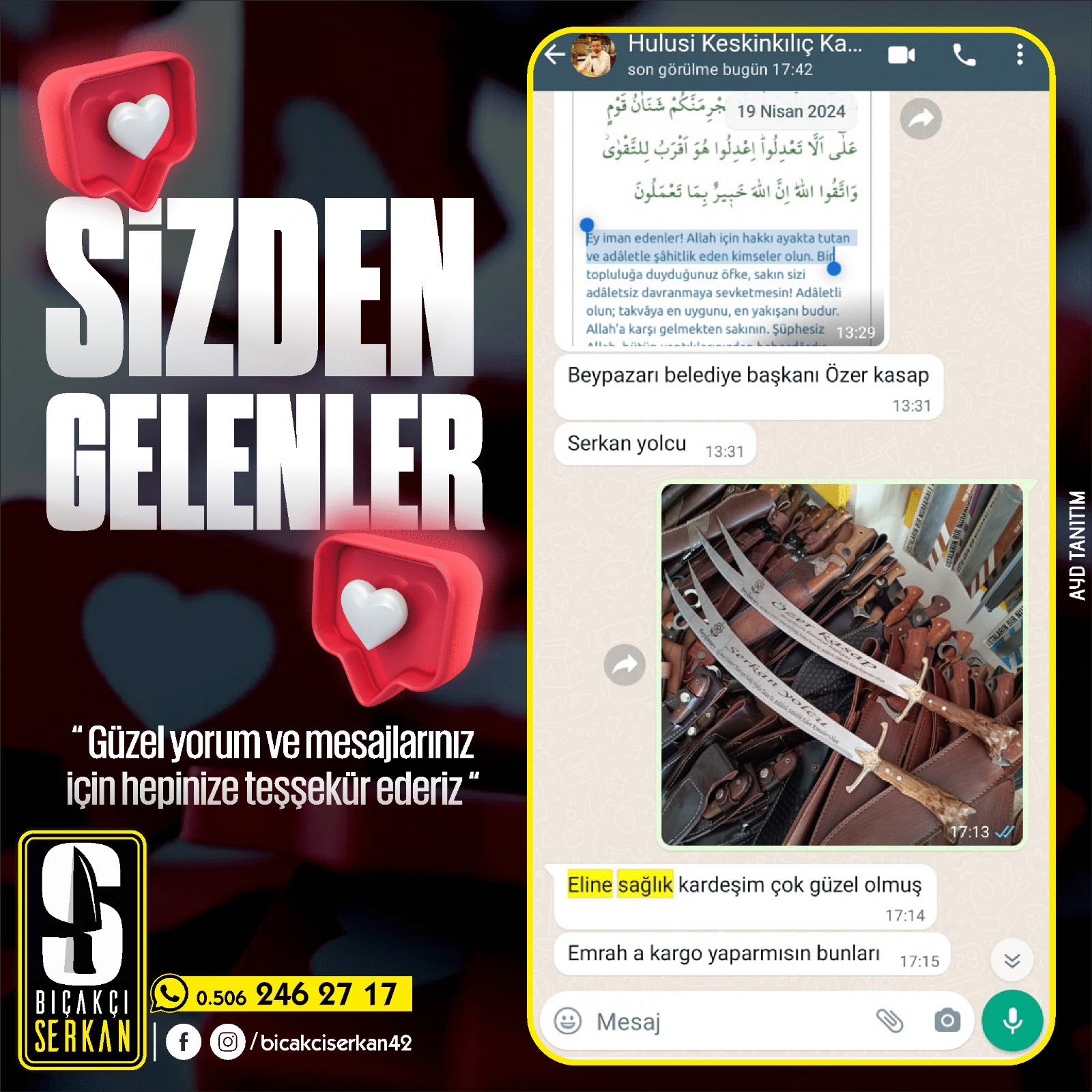 Biçakcı Serkan Sizden Gelenler