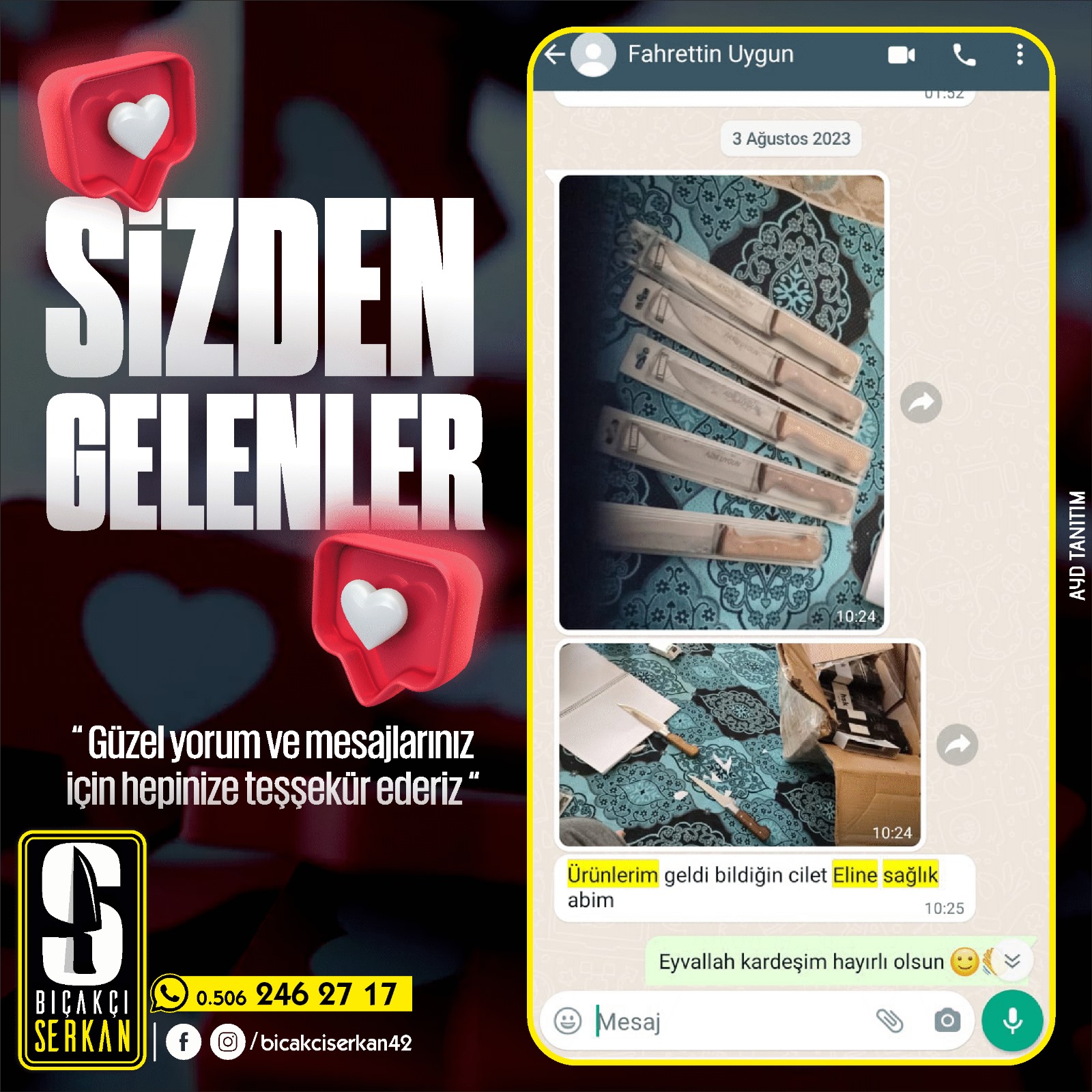 Biçakcı Serkan Sizden Gelenler