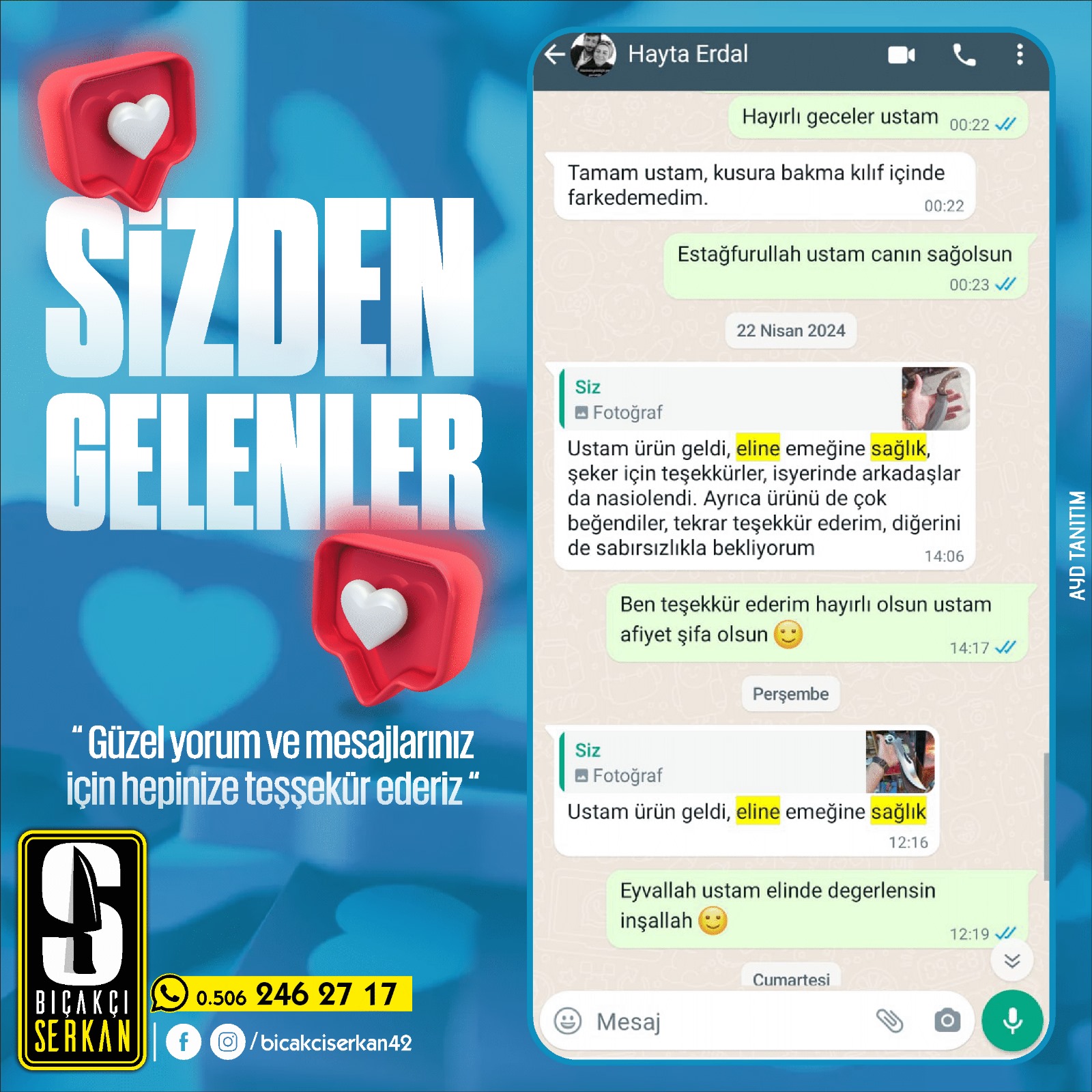 Biçakcı Serkan Sizden Gelenler