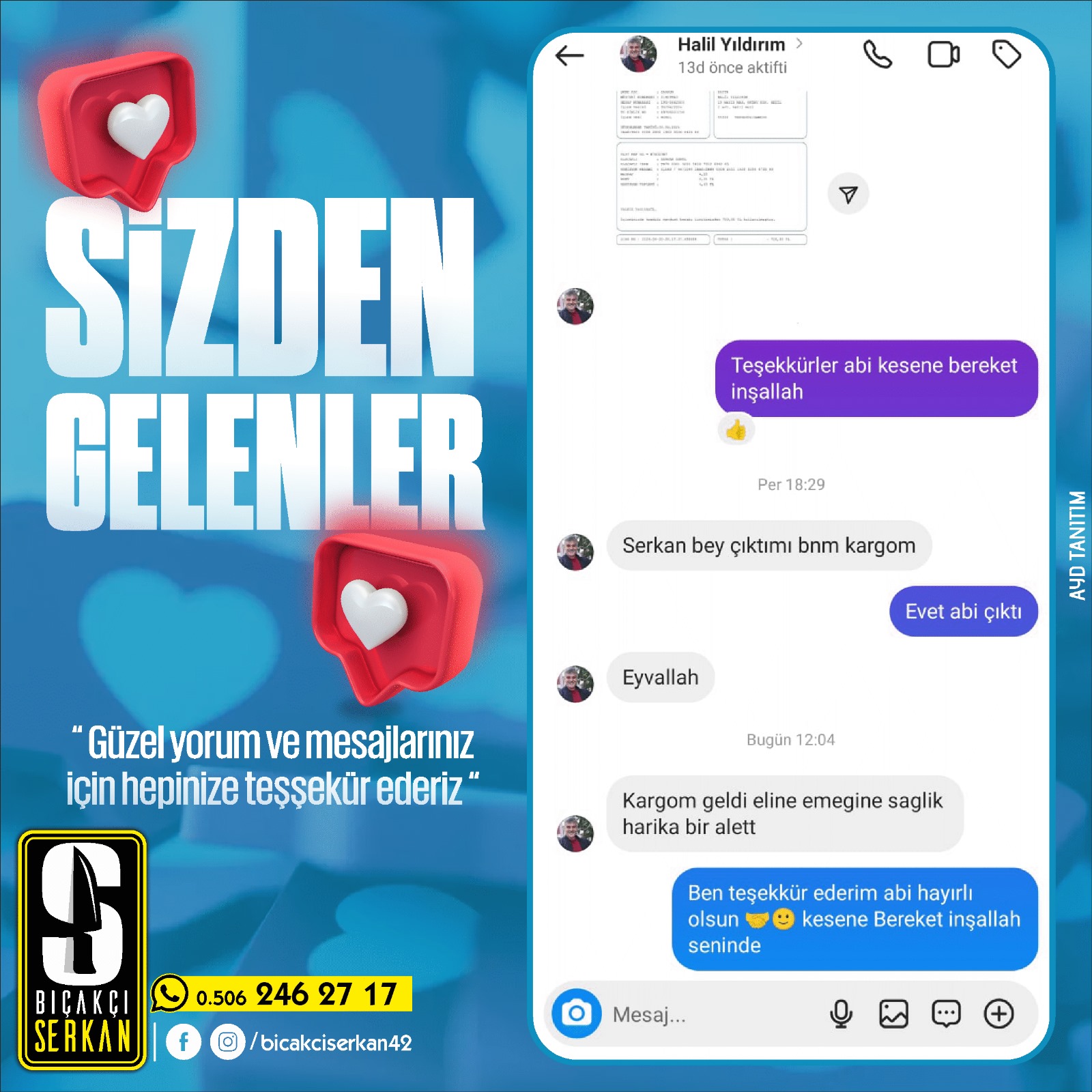 Biçakcı Serkan Sizden Gelenler