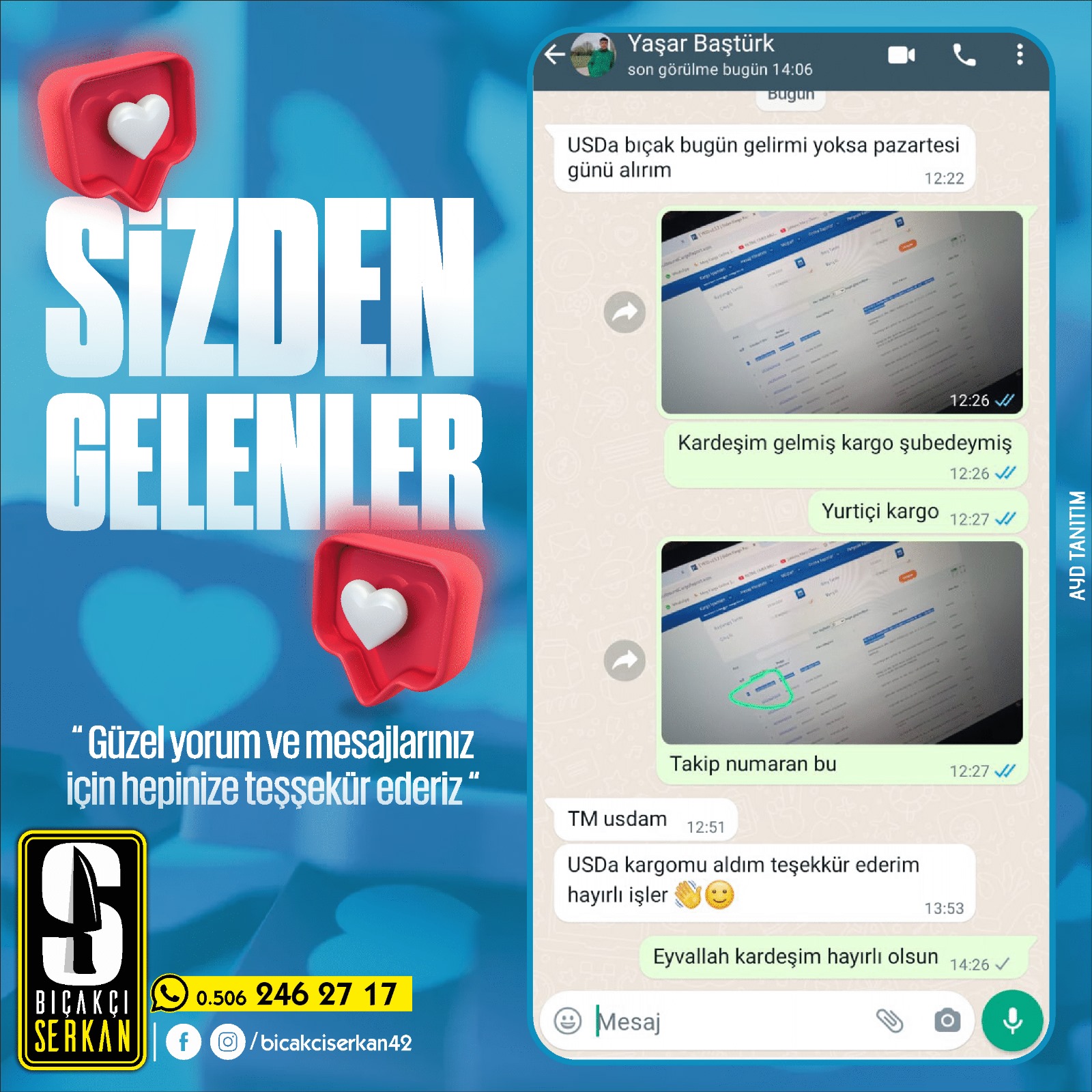 Biçakcı Serkan Sizden Gelenler