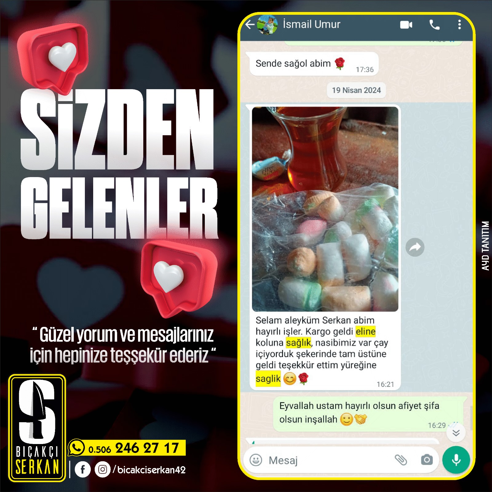 Biçakcı Serkan Sizden Gelenler