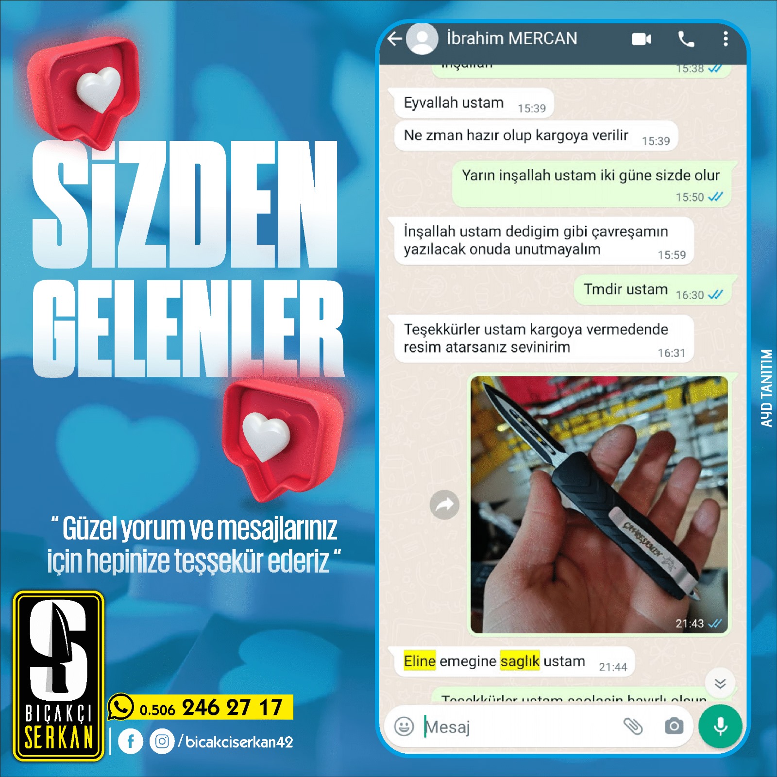 Biçakcı Serkan Sizden Gelenler