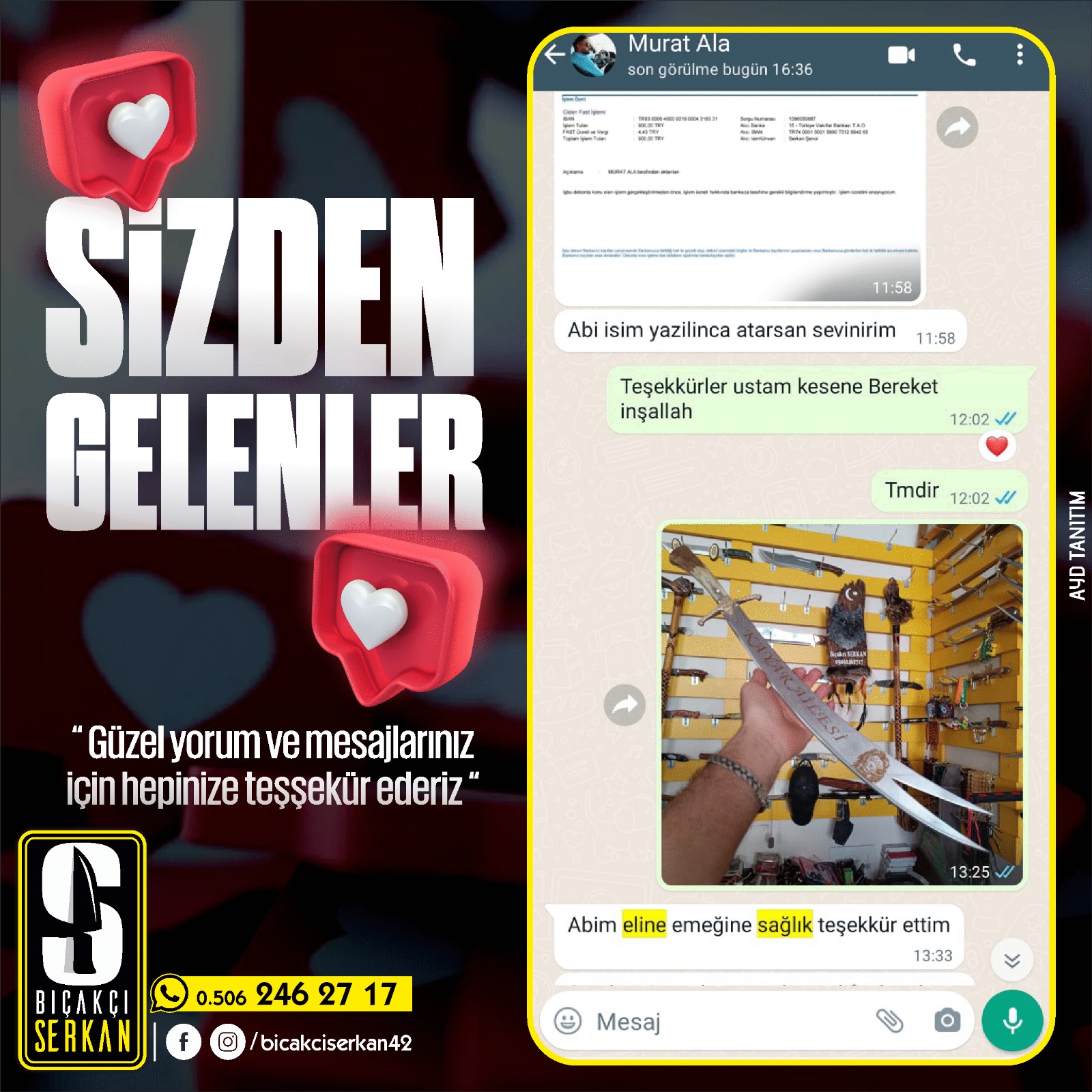 Biçakcı Serkan Sizden Gelenler