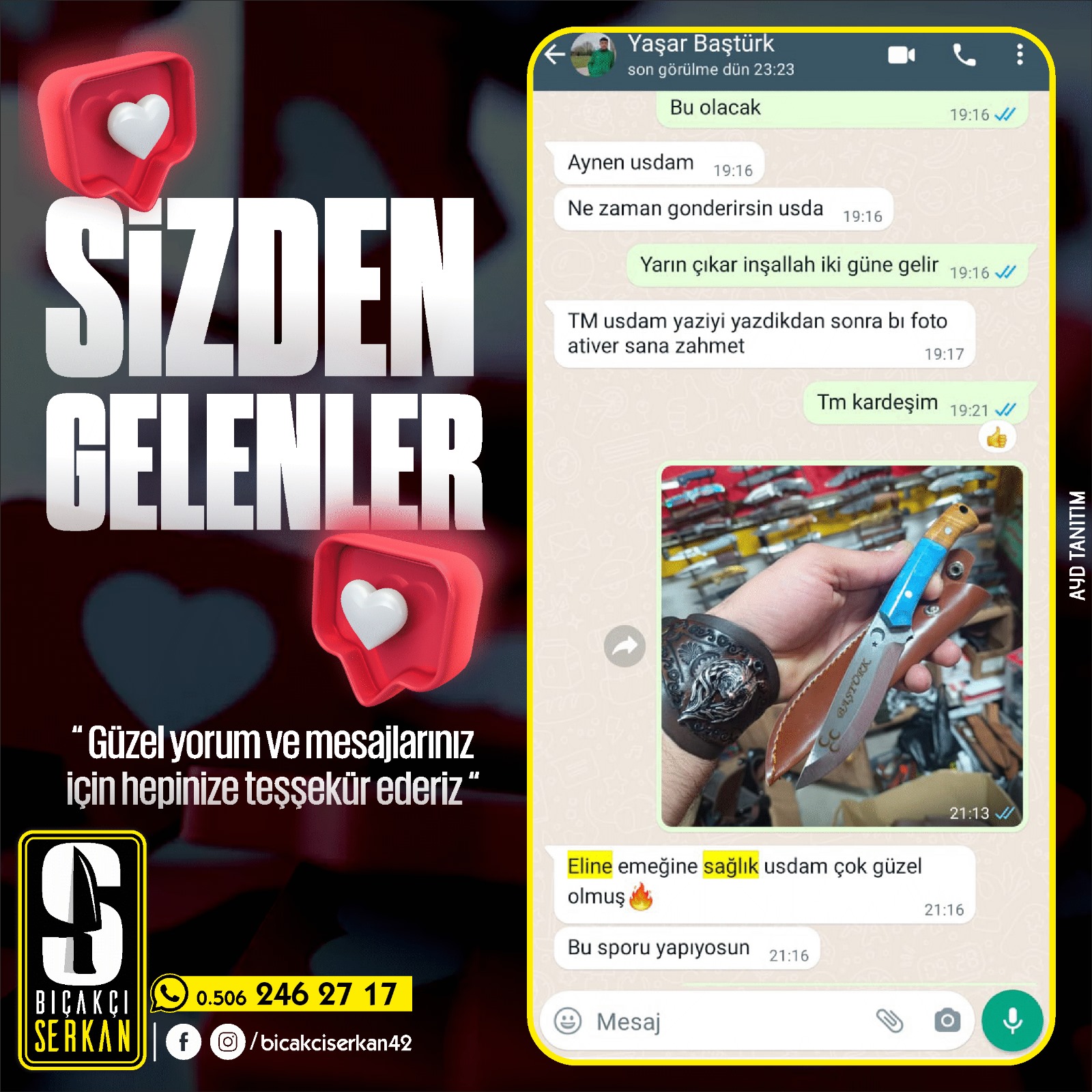 Biçakcı Serkan Sizden Gelenler